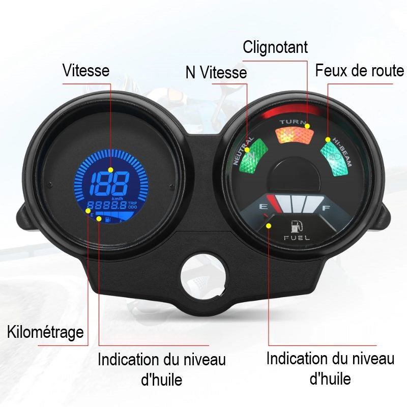 Compteur Digital Moto