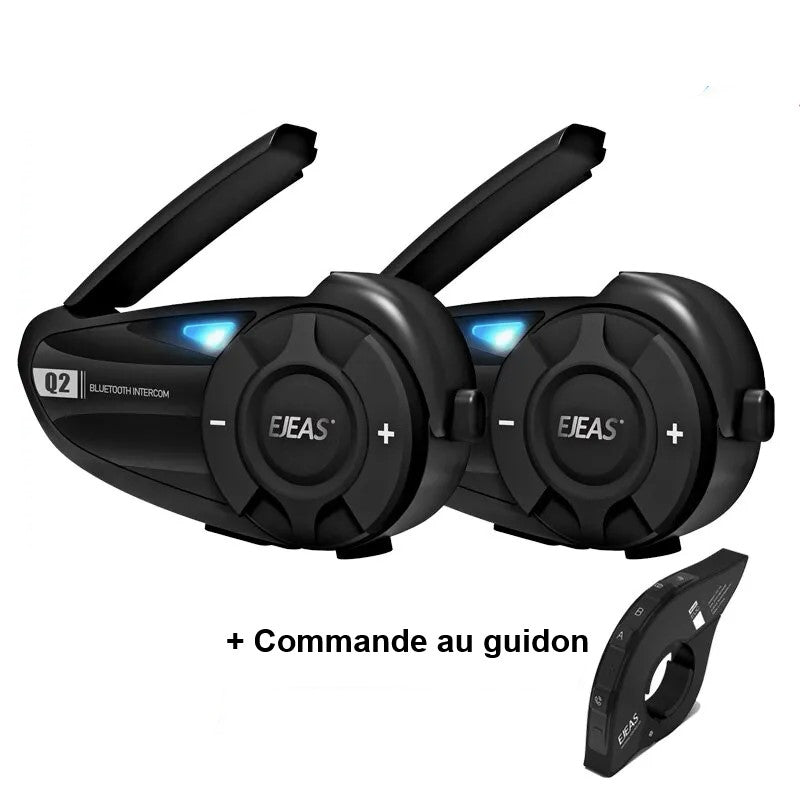 Intercom Moto Bluetooth avec Commande Guidon