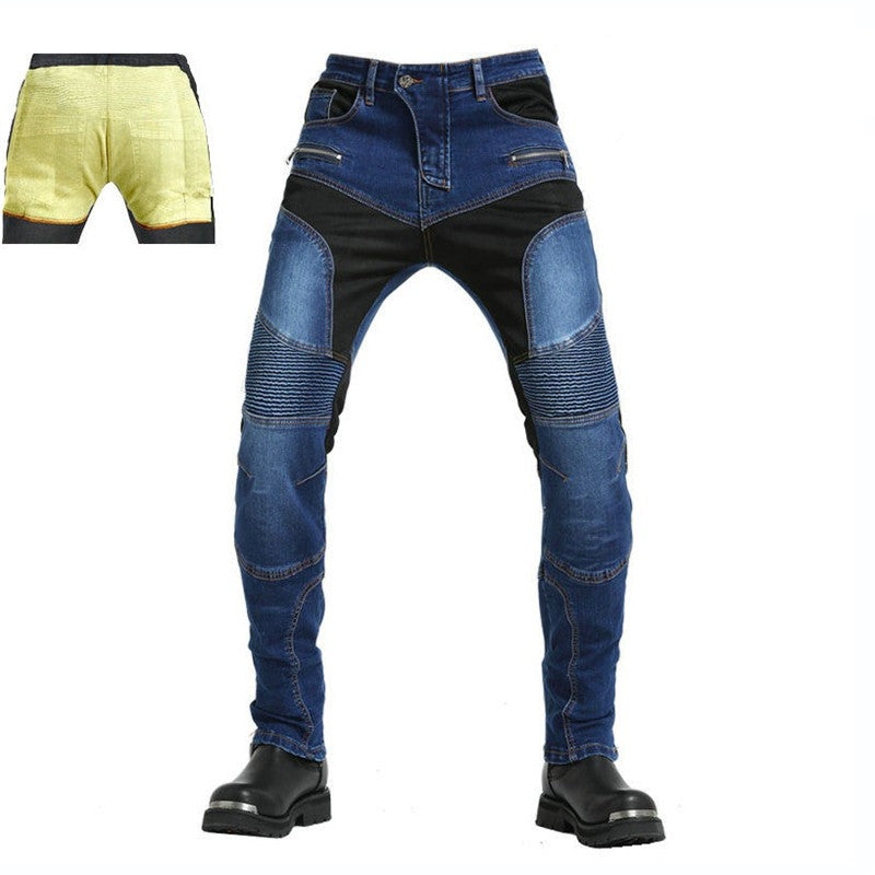 Jean de Moto Renforcé avec Doublure en Kevlar