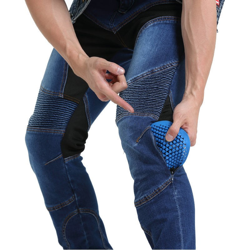 Jean de Moto Renforcé avec Doublure en Kevlar