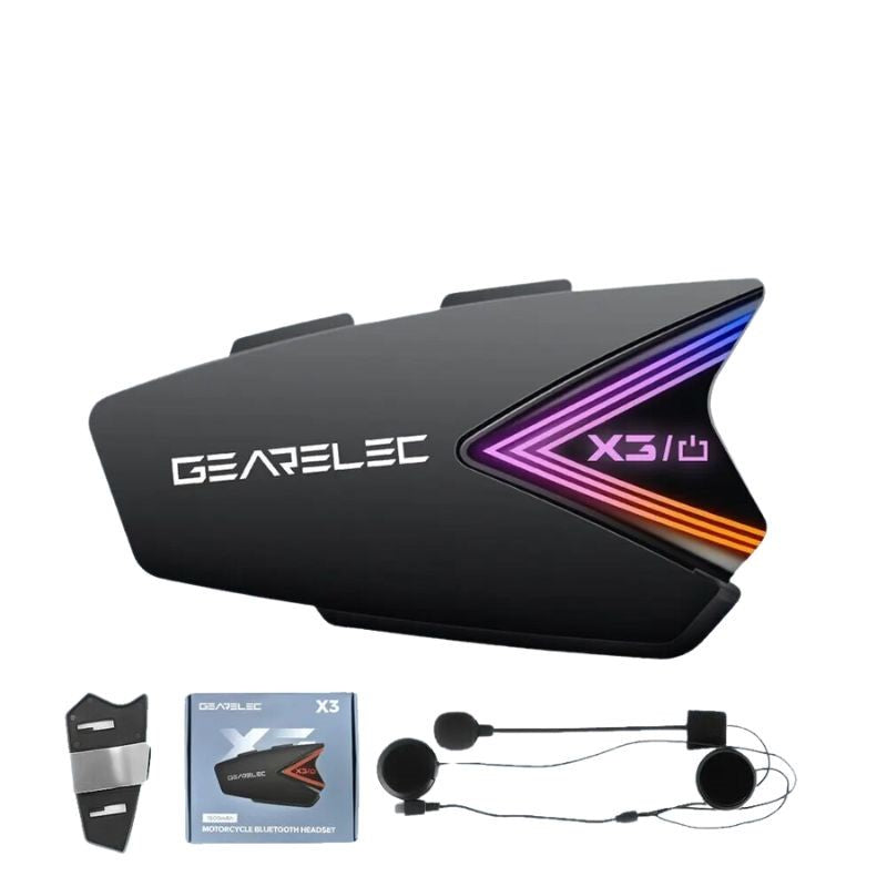 Intercom Solo Moto Étanche pour Motard GEARELEC X3