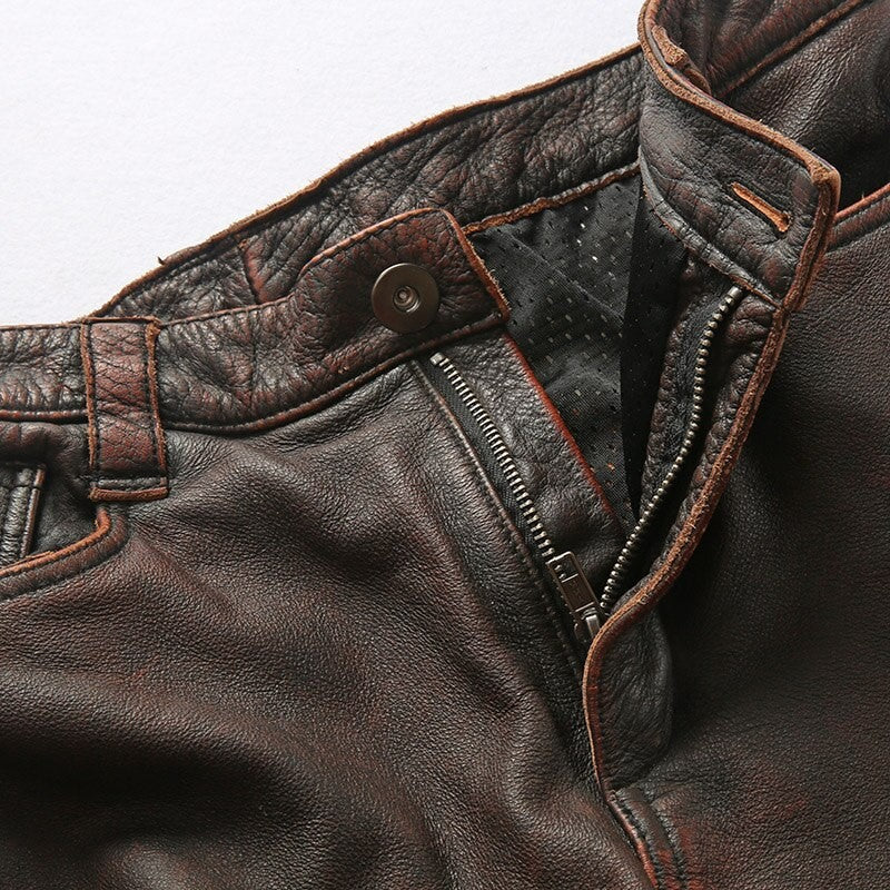 Pantalon de Moto en Cuir pour Motard