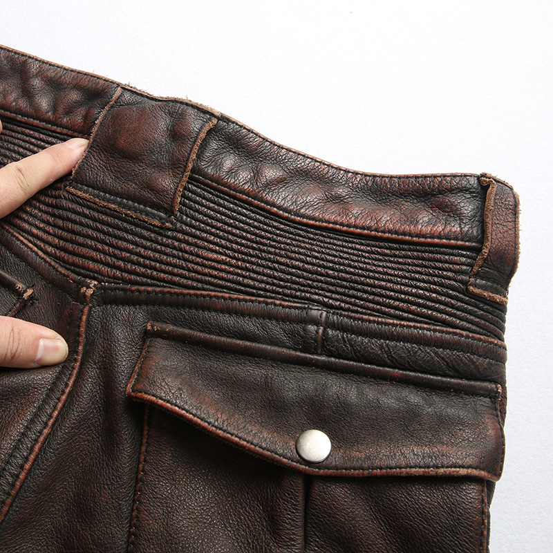 Pantalon de Moto en Cuir pour Motard