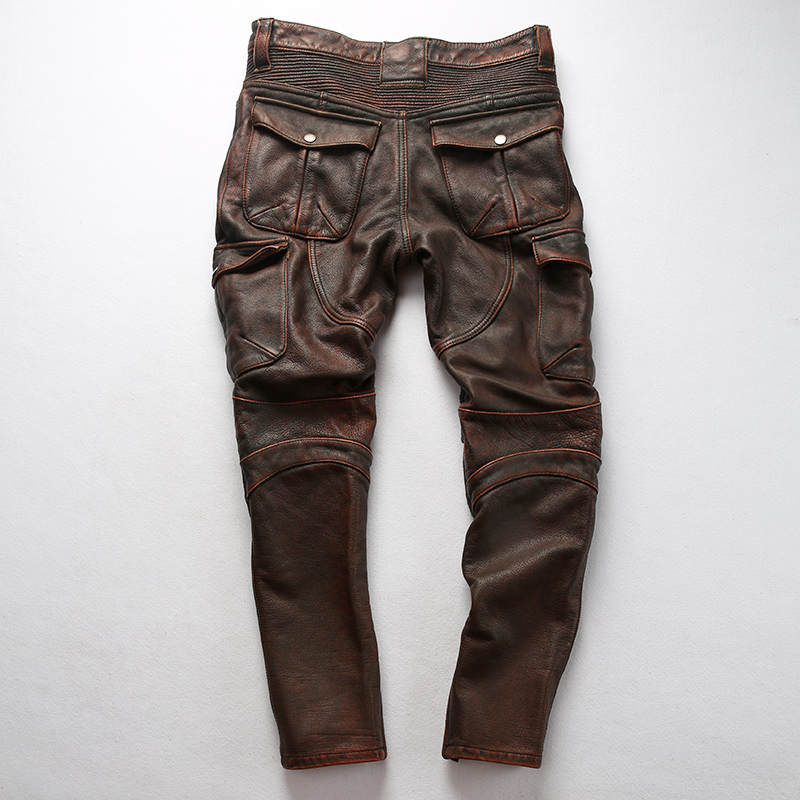Pantalon de Moto en Cuir pour Motard