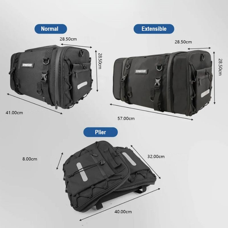 Sacoche de Selle de Moto 30-50L Étanche