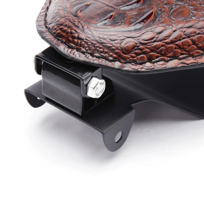 Selle de Moto Solo en Cuir Marron