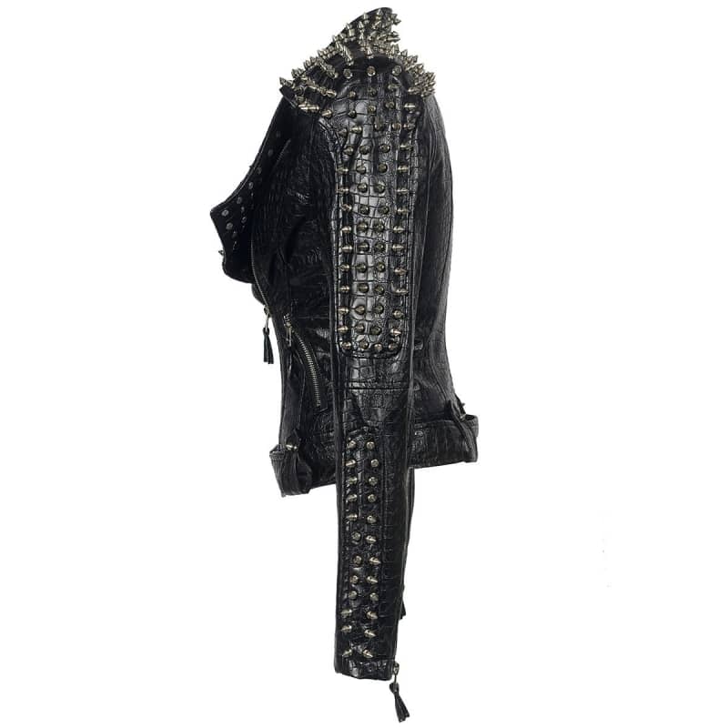 Veste Biker Femme - Perfecto Clouté