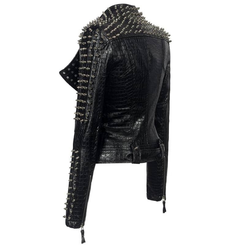 Veste Biker Femme - Perfecto Clouté