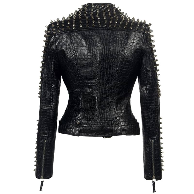 Veste Biker Femme - Perfecto Clouté