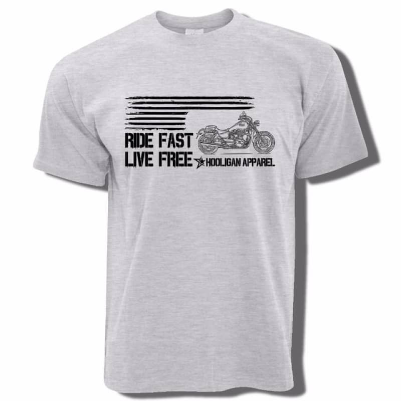 Tee Shirt Moto - Ride Fast Live Free