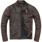 Blouson en cuir marron pour homme