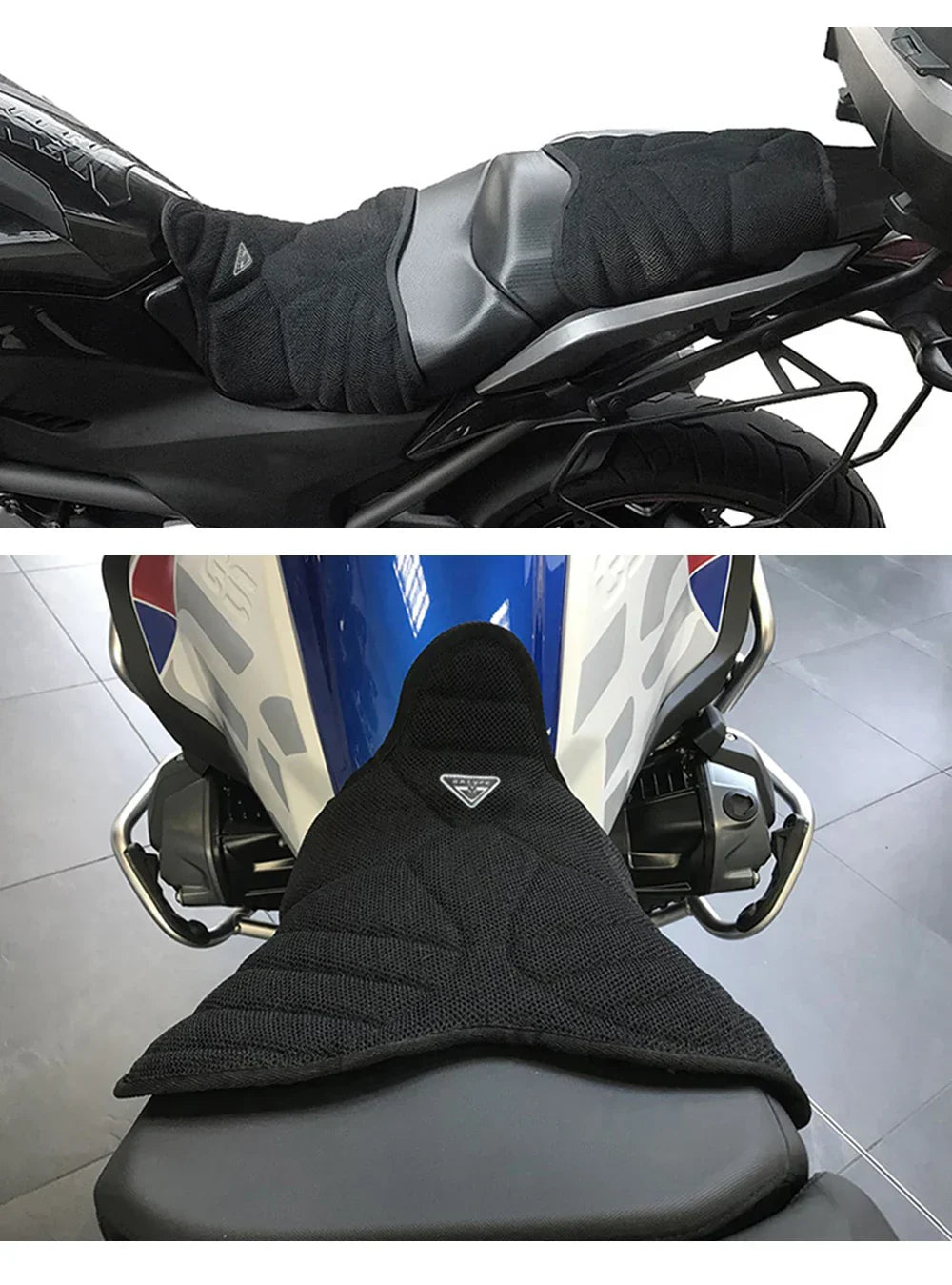 Coussin de Selle Moto Confort Fixation Rapide