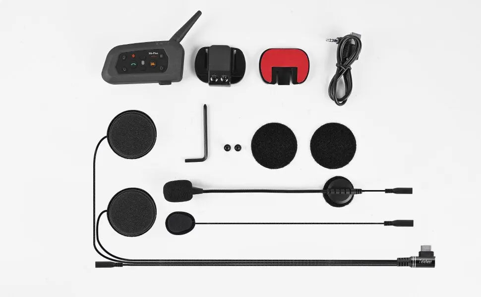 Intercom Bluetooth Moto V6 Plus 1200M 6 Motards