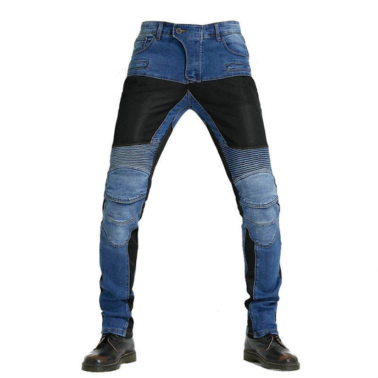 Jean de Moto Renforcé Bleu et Noir