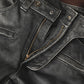 Pantalon de Moto Vintage en Cuir