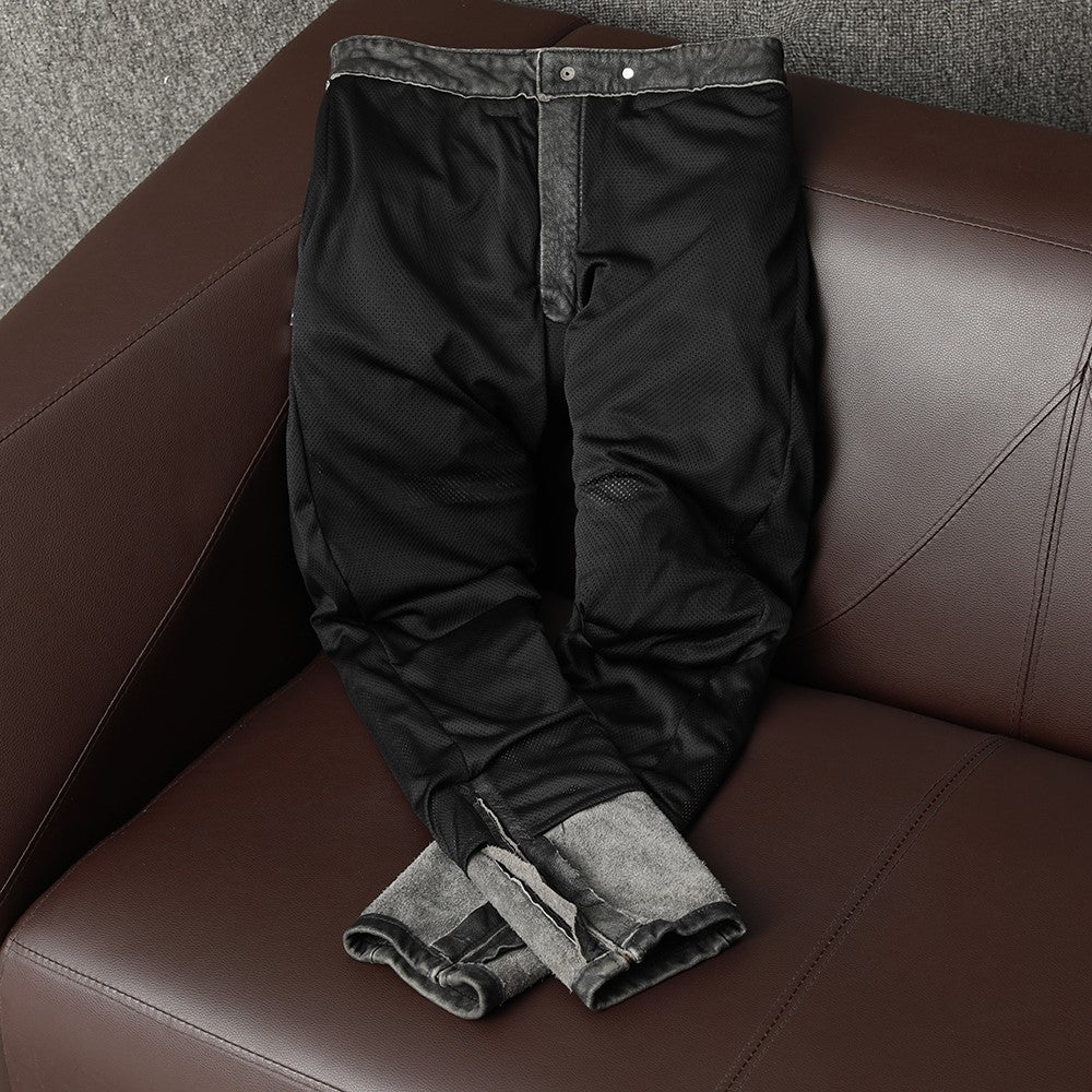 Pantalon de Moto Vintage en Cuir