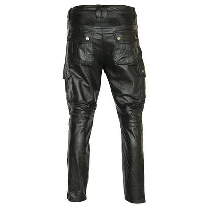Pantalon de Moto en Cuir pour Homme Motard
