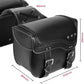 Sacoche Cavaliere Latéral pour Moto Étanches en Cuir 30L