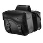Sacoche Cavaliere Latéral pour Moto Étanches en Cuir 30L