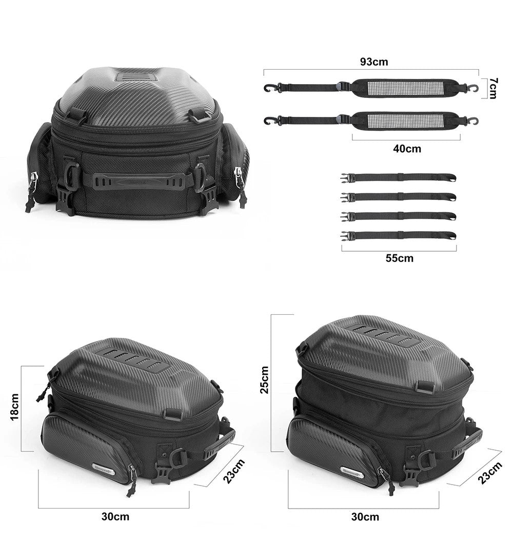 Sacoche de Selle Carbone 2en1 12-18 Litres