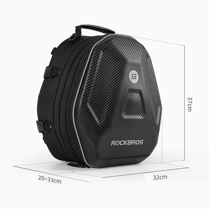 Sacoche de Selle de Moto en Fibre de Carbone Grande Capacité