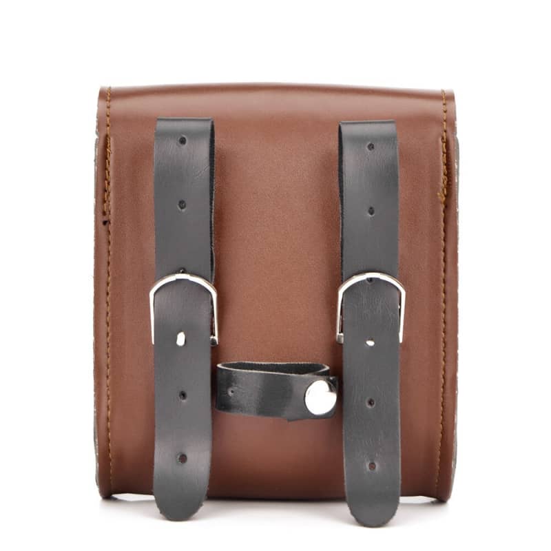 Sacoche Moto Cuir Marron