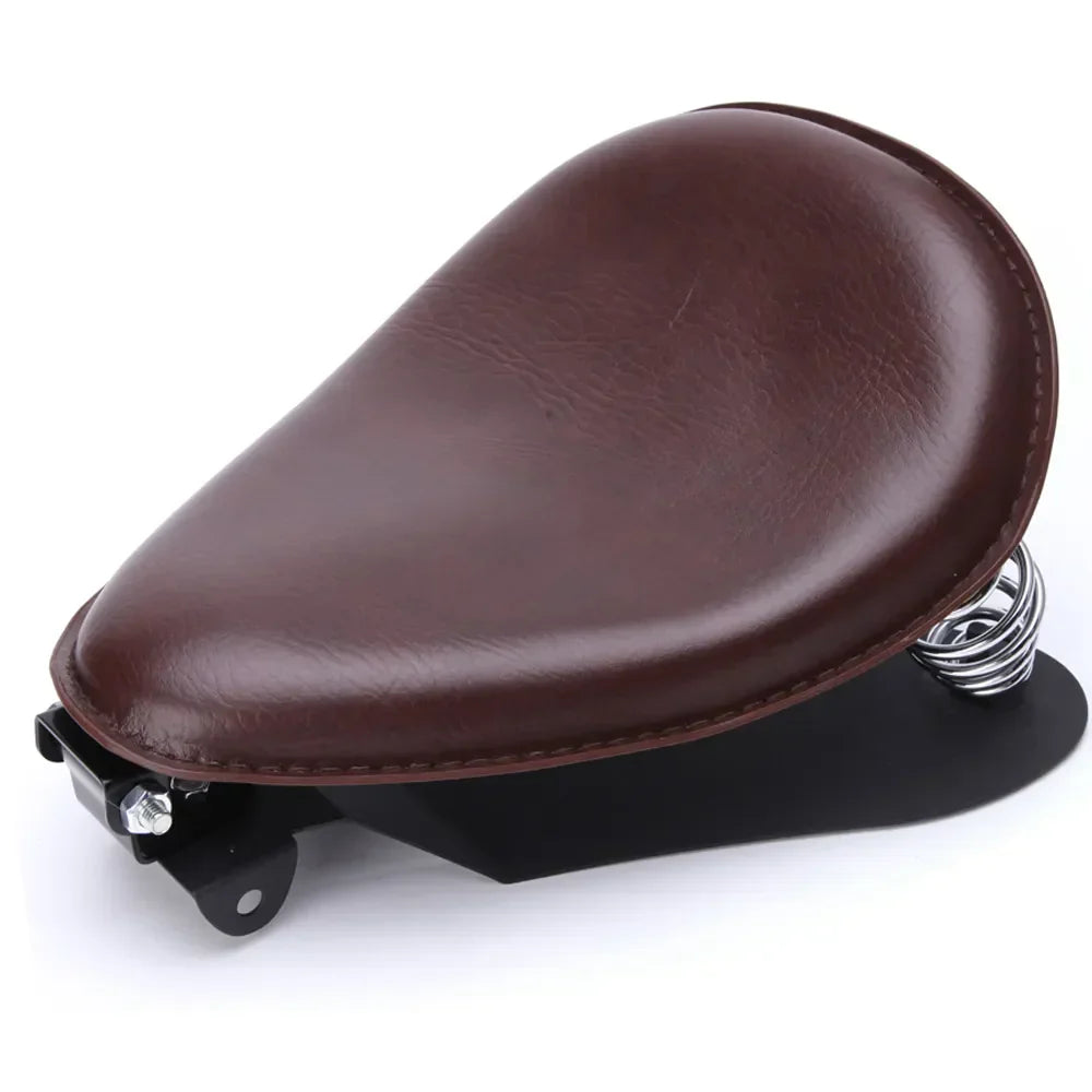 Selle de Moto à Ressort en Cuir