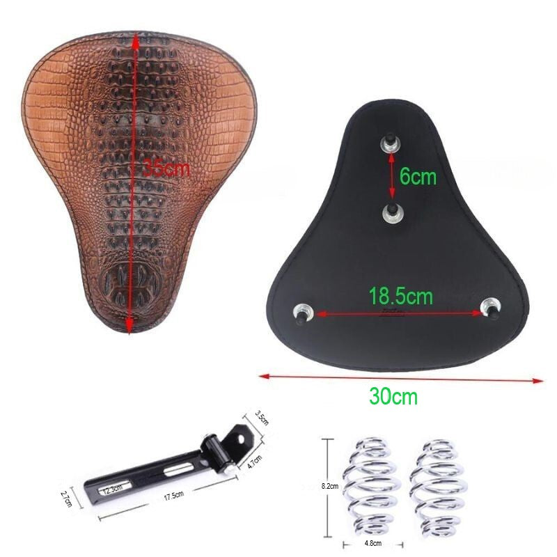 Selle de Moto Bobber Marron Confort