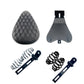 Selle de Moto Bobber en Cuir Noir