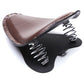 Selle de Moto Bobber en Cuir Marron