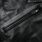 Veste Biker en Cuir Noir pour Homme Type Perfecto
