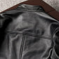 Veste en Cuir Blazer Slim Biker