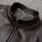 Veste en Cuir Homme Marron Vintage