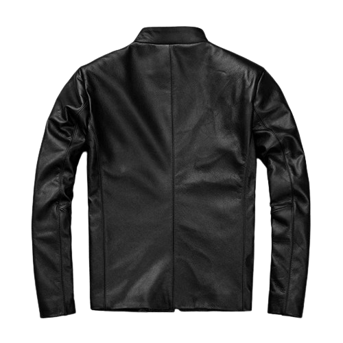 Veste en Cuir Homme Marron Vintage