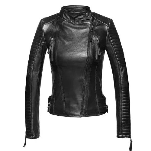 Veste Motarde Cintrée pour Femme