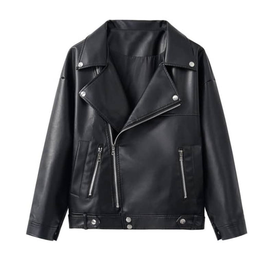 Veste Biker Femme noir