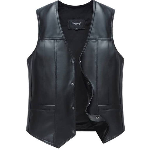 Gilet Biker en Cuir - Old Biker