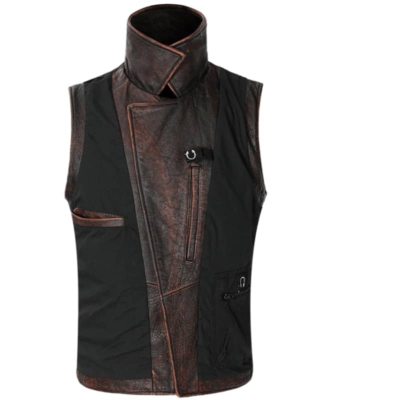 Gilet Cuir Biker - Ride Free