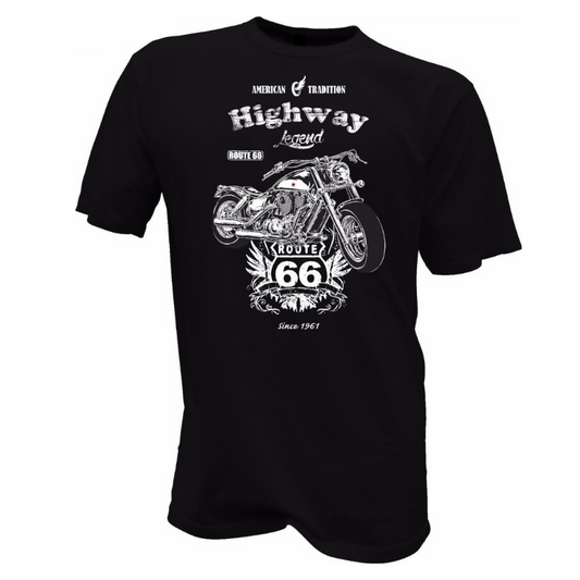 T-Shirt Moto pour Biker - Highway Route 66