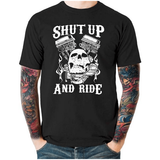 T-Shirt Moto - Shut up and Ride